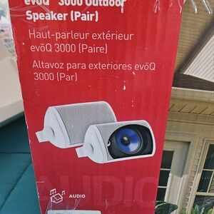 evoQ 3000 Outdoor Speakers Pair - White/Gray